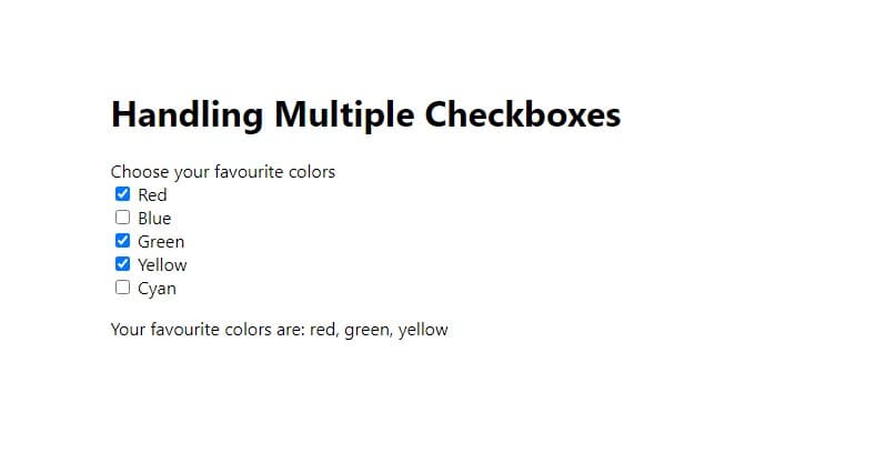 How I handled multiple checkboxes with react.js